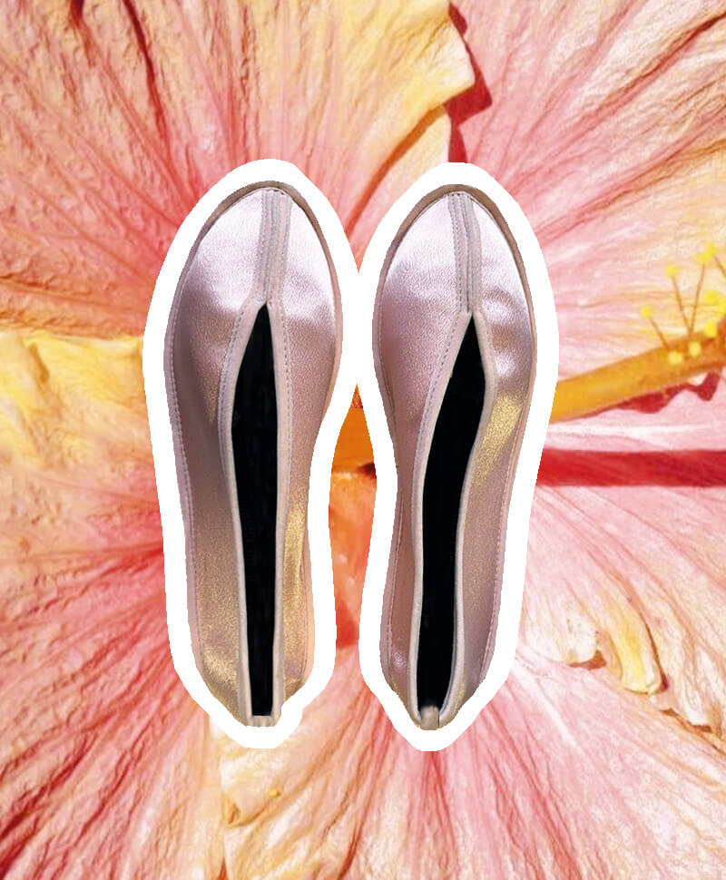 SATIN LOAFER HIBISCUS